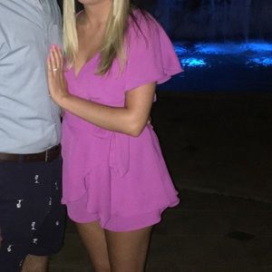 ruffled backless wrap skort romper